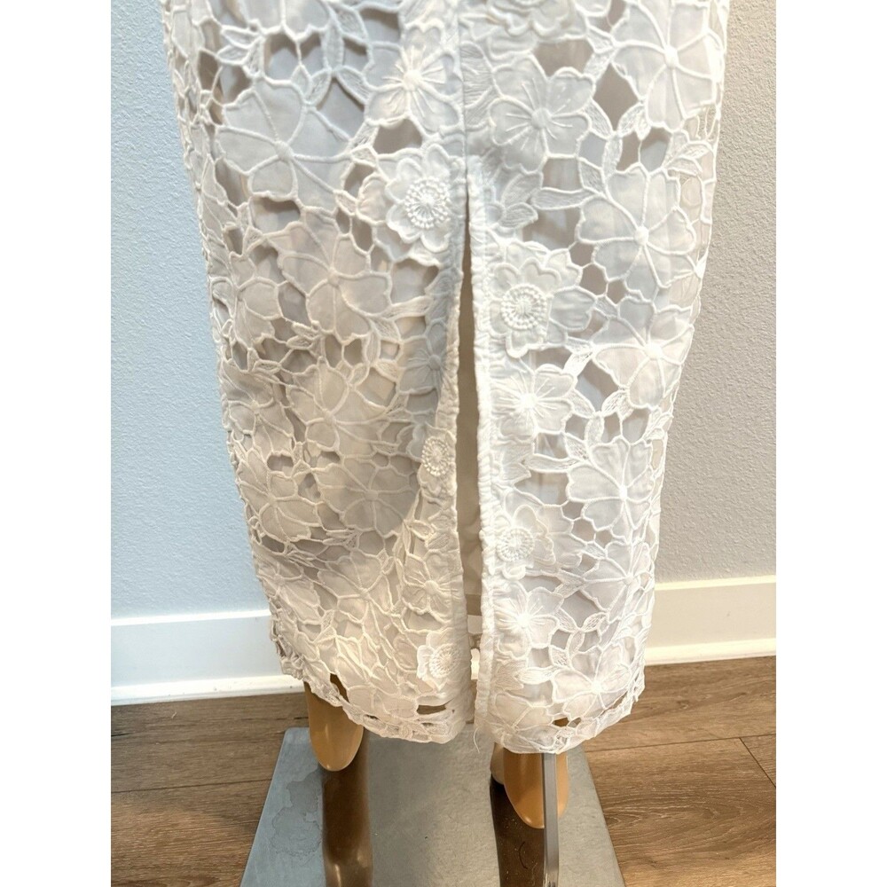 Petal & Pup White Emersyn Midi Lace Dress - Size Medium - NWOT - Bridal Dress - Picture 10 of 16